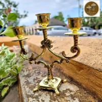 ราคา เชิงเทียน 3 ช่อ ทองเหลืองแท้ (25862565923)