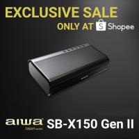 ราคา AIWA SB-X150 Gen II Bluetooth Speaker ลำโพงบลูทูธพกพา SUPER BASS  แบตเตอรี่ 8,000 mAh(ของแท้ 100% ประกันศูนย์ 1 ปี) (9951626084)
