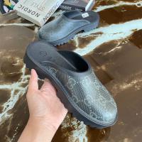 ราคา รองเท้าสีดำส้นเตี้ยตัวGG (26504998696)