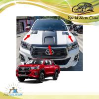 ราคา จมูกหลอก v.3 แบบ 3 ชิ้น มีหมุด โตโยต้า ไฮลัค รีโว้ ล็อคโค สี ดำด้าน Hilux Revo Rocco Toyota 2 , 4 ประตู ปี2018-2019 (5079723745)