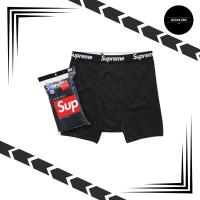 ราคา CHTZLKSR_STOCK :: SUPREME BOXER BRIEFS “BLACK”⚫️ (4 PACK) (24521770166)