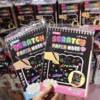 ราคา สมุดกระดาษดำสีรุ้งแบบขูด พร้อมไม้ขูดกระดาษ (14448367357)