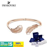 ราคา Swarovski สร้อยข้อมือเงินสเตอร์ลิง รูปหงส์ ประดับขนนก ปรับได้ ไม่จางหาย เครื่องประดับ สําหรับผู้หญิ (27550368169)