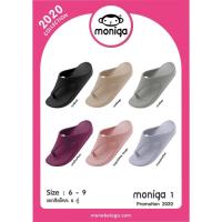 ราคา รองเท้าแตะแบบหูคีบหรือหูหนีบ MONOBO รุ่น MONIGA -1 รองเท้าแตะผู้หญิง ส้นหนาเล็กน้อยเบาม๊ากกก (7323288881)