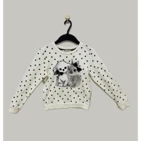 ราคา H&M 6-8Y EUR 122/128 เสื้อสเวตเตอร์ Puppy And Bunny Monochromatic Polkadot Sweatshirt (22087713678)