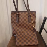 ราคา Louis Vuitton Marais Ebene Damier bucket bag like new (1206932180)