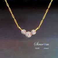 ราคา สร้อยคอเพชรแท้ 0.22Cts. นน.ทอง 3.60g. (18Kทองคำขาว 750)มีใบรับประกันทางร้านทุกชิ้น (6542123618)