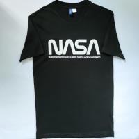 ราคา เสื้อคอกลม ผู้ชายมือสอง แบรนด์ H&M สกรีนลาย NASA สีดำ (22004123293)