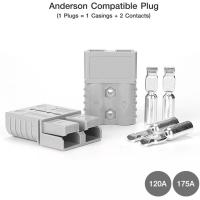ราคา Anderson Plug Connectors Battery Power Cable Terminals Kit ชุดขั้วต่อปลั๊ก ขั้วแบตเตอรี่ (27707554267)