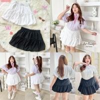 ราคา /FB/ กระโปรงสาวอวบ ทรงบอลลูน ติดโบว์ #เสื้อผ้าไซส์ใหญ่ สาว อวบ อวบอ้วน พลัสไซส์ (26503436672)