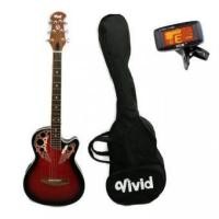 ราคา vivid กีตาร์โปร่งไฟฟ้าหลังเต่า39 53 SB (Sunburst) แถม กระเป๋ากีต้าร์+เครื่องตั้งสาย AT-200D (4234004013)