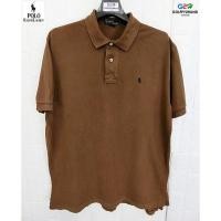 ราคา POLO RALPH LAUREN แท้ อก49 เสื้อยืดโปโลแขนสั้นสปอตสีน้ำตาล (18211414581)