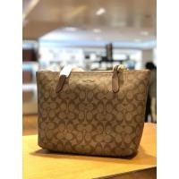 ราคา มือ 2 สภาพดี ️กระเป๋า COACH 4455 ZIP TOP TOTE IN SIGNATURE CANVAS (IMQRF) โทส 14 นิ้ว (27153607860)