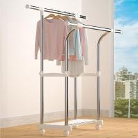 ราคา ราวตากผ้าแบบก้านคู่ สแตนเลสสตีล ในร่ม ห้องนอน เคลื่อนย้ายได้ ระเบียง ราวตากผ้าหนา (29767067702)