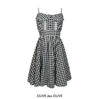 ราคา เดรสสายเดี่ยวลายสก็อต OLIVE des OLIVE (M) มือสอง (13475831544)