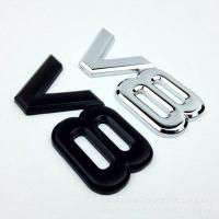 ราคา สติ๊กเกอร์โลโก้โลหะ 3D V8 ตัวอักษรดิจิตอลสําหรับติดตกแต่งรถยนต์ (5893405433)