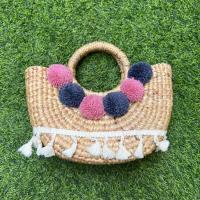 ราคา กระเป๋าสานผักตบชวา พร๊อพถ่ายรูป กระเป๋าสานไปทะเล/ไปเขา (13258288066)