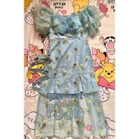 ราคา เดรสยาวสีฟ้า งานป้ายLove lady มือ2 size.L (26959357954)