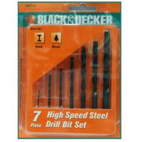 ราคา Black&Decker ดอกสว่านเจาะเหล็ก 7 ตัวชุด#184 (602963506)