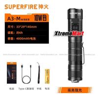 ราคา ชุดเซตไฟฉาย SupFire รุ่น A3-M XML2 แสงขาว 700 ลูเมน 5โหมด USB Rechargeable (25500718873)
