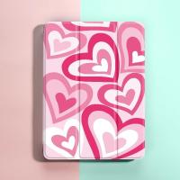 ราคา เคส ลายหัวใจ สีชมพู พร้อมช่องใส่ปากกา สําหรับ iPad air2 9.7 นิ้ว (รุ่นที่ 6 5 2018 2017) Mini4 5 Air4 5 10.9 นิ้ว (25255533016)