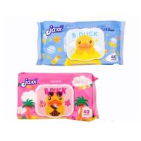 ราคา Jaxx B.Duck ทิชชูเปียก แจ็กซ์​ ผ้าเช็ดทำความสะอาด 1 ห่อ บรรจุ 40 แผ่น (คละสี) (18028512576)