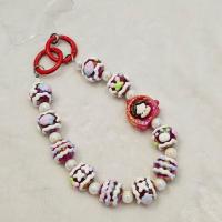 ราคา สายคล้องโทรศัพท์มือถือ พวงกุญแจที่ห้อยโทรศัพท์มือถือ พวงกุญแจลูกปัด แฮนด์เมด ป็อบบีน Pop Bean น่ารัก (29014831850)