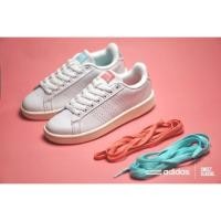 ราคา Adidas Neo Cloudfoam advantage clean vs Clear aqua blue / Haze coral pink (210534044)