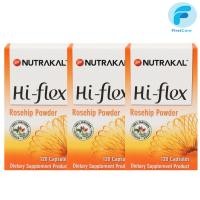 ราคา (แพค 3 ขวด) Nutrakal Hi-flex นูทราแคล ไฮ-เฟล็กซ์ ผลิตภัณฑ์เสริมอาหาร ผงโรสฮิป จาก Denmark 120 แคปซูล [FC] (25411769642)