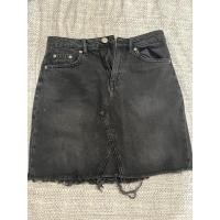 ราคา กระโปรงยีนสีดำ H & M (20680307149)