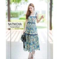 ราคา แม็กซี่เดรสยาวระบายชั้นๆ งานป้าย Natnicha (1293172112)