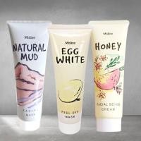 ราคา ขายถูกที่สุด แท้ Mistine Egg White Peel Off Mask/Natural Mud Facial Mask/Honey Facial Scrub cream มาส์ก /ลอก/ ขัด (1926155465)