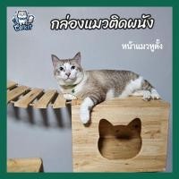 ราคา กล่องแมว บ้านแมว กล่องแมวติดผนัง (หน้าแมวหูตั้ง) (21481657864)