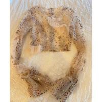 ราคา เสื้อซีทรู ปักเลิ่อมวิ้งๆ งานเกาหลี ของใหม่ size s (22168194493)