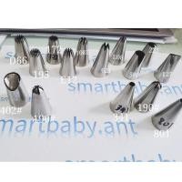 ราคา BYหัวบีบครีมแต่งหน้าเค้ก บีบครีมเค้กไซน์L ทำคุกกี้ เบอร์D66/172/180E/E08/222/195/E12/621/580/127/402#/190#/341/801 (13239114423)