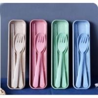 ราคา ชุดช้อนส้อม ตะเกียบ แบบพกพา ช้อน ส้อม ช้อนส้อม พกพา (7217831442)