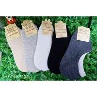 ราคา ถุงเท้ามูจินำเข้า (แพ็ค 4 คู่) ข้อเว้า มียางซิลิโคลนกันหลุด✨ขายดี✨ (2666037916)