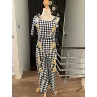 ราคา ส่งต่อ งานป้าย Orange juice จั้มสูทขายาวลายสก๊อตปักลาย (28106800410)