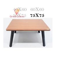 ราคา โต๊ะญี่ปุ่น ขนาด75x75 ซม.สี่เหลี่ยมจัตุรัส โต๊ะกินข้าว นั่งอ่านหนังสือ พร้อมส่ง gc99 (4215910698)