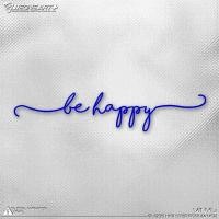 ราคา Eone สติกเกอร์รถกลวงคำศิลปะภาษาอังกฤษ Happy (28209145814)