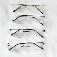 ราคา กรอบแว่นตา Tommy 1010ทรงเจาะกรอบ กรอบ B-TITANIUM ใส่สบาย (26200873843)