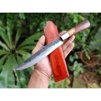 ราคา มีดแคมป์ มีดเหน็บ อีเหน็บ (E-Nap) มีดควาญ มีดเดินป่า ใบ 6.5” ตีร้อนชุบแข็ง ผิวไฟ ด้าม-ฝักไม้พะยูง (20152771871)