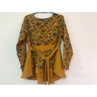 ราคา มินิเดรส มือสอง ใส่ทำงาน ใส่เที่ยวได้ สีเหลือง ลายดอก (7337822189)