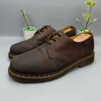 ราคา SZ.46 Dr.Martens 1461 CrazyHorse รองเท้ามาตินหนังแท้สีน้ำตาล มือสองของแท้ (27215877517)