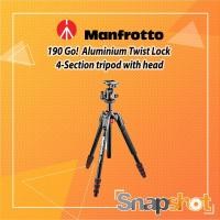 ราคา Manfrotto 190 Go! Aluminium Twist Lock 4-Section tripod with head MF-MK19-GA4TB (22349520687)