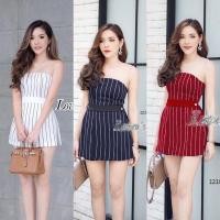 ราคา จั๊มสูทสีขาว เดรสเกาะอก จั๊มสูทขาสั้น จั๊มสูทเกาะอก จั๊มสูทสีกรม จั๊มสูทแขนกุด กระโปรงกางเกง จั๊มสูทสีแดง ชุดสาวอวบ (7188798555)