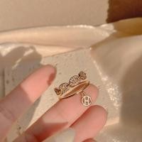 ราคา แหวนHermes สีทองอ่อน ขุป18 K Free Size (12974648671)