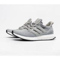 ราคา Adidas Ultra Boost 4.0 Running Shoes Original For Men And Women With Free Socks Grey Sneake (24003901974)