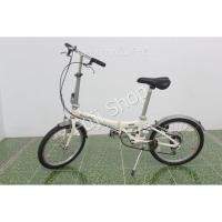 ราคา จักรยานพับได้ญี่ปุ่น - ล้อ 20 นิ้ว - มีเกียร์ - อลูมิเนียม - Dahon Metro - สีขาว [จักรยานมือสอง] (14289622592)