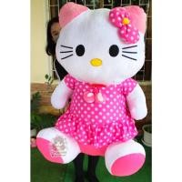 ราคา ตุ๊กตาคิตตี้ ขนนุ่มตัวใหญ่ 1 เมตร(กระโปรงลายจุด) ด้านในยัดใยสังเคราะห์นุ่ม (12044287035)